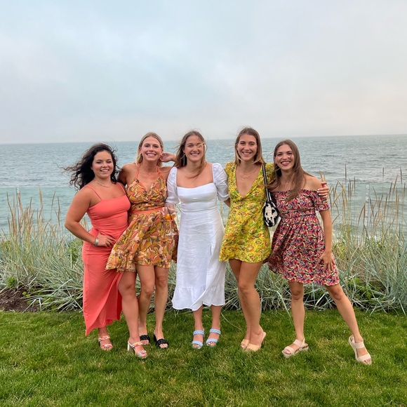 Reformation White Midi Dresses - Picture 3 of 3